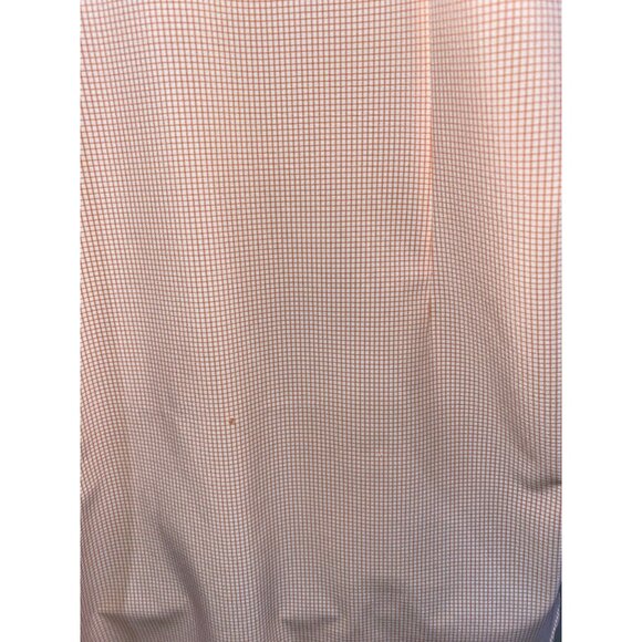 Mizzen+Main Leeward Collection Mens Orange Checkered Dress Shirt X-Large Trim Fi - Picture 11 of 11